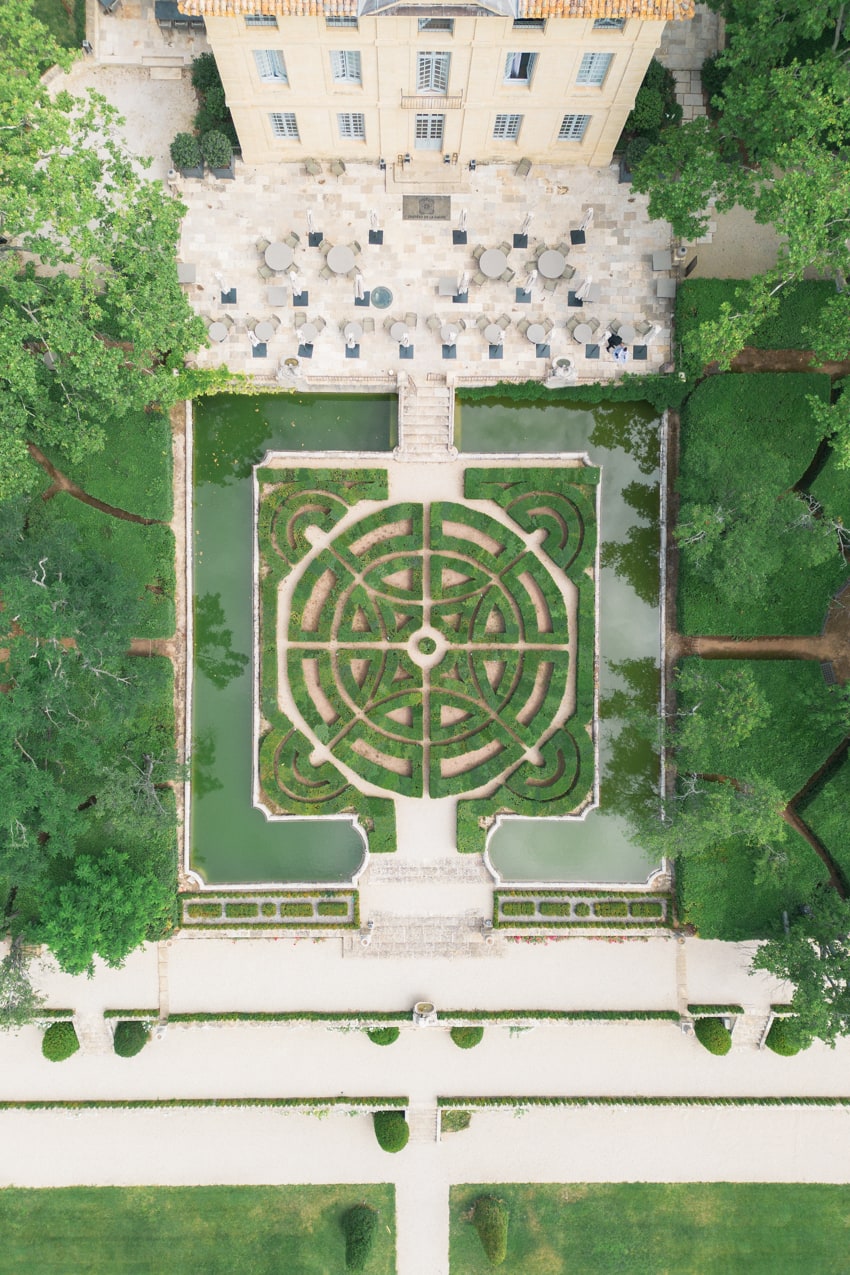 Photo de domaine de mariage au drone