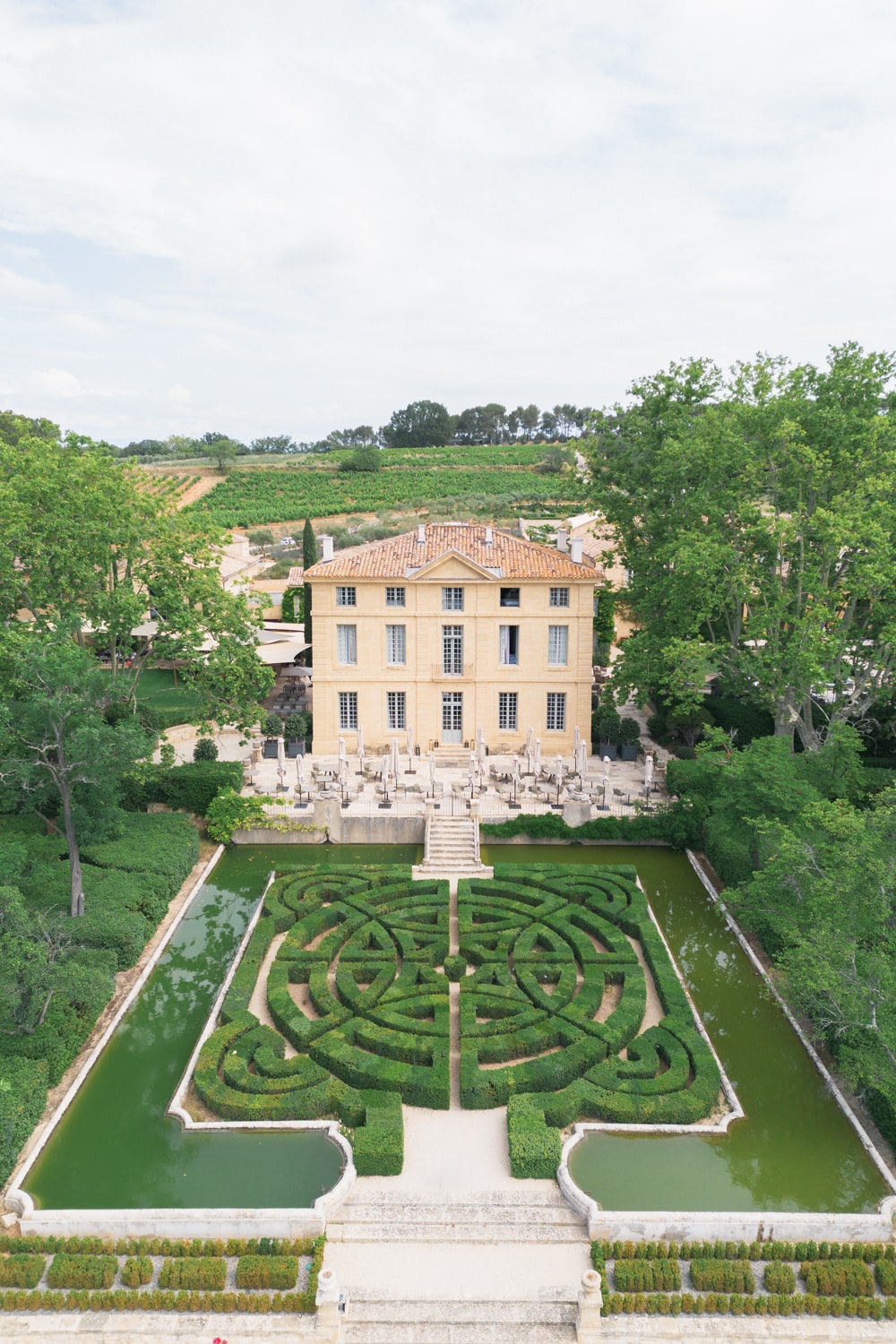 Jardin à la française château de la Gaude