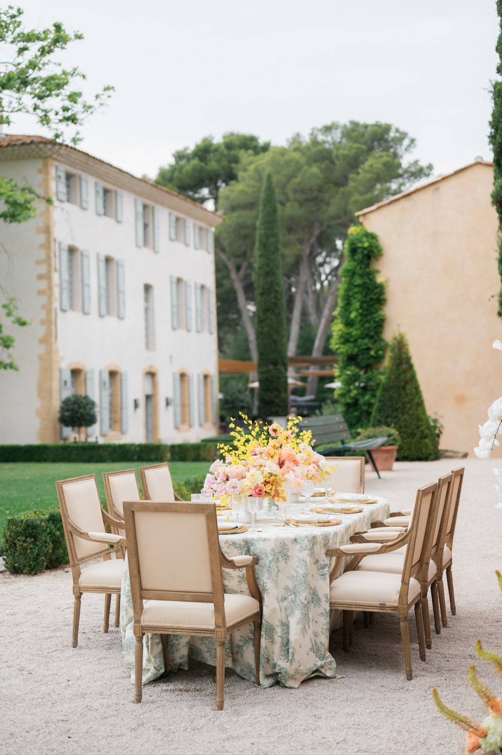 Table de mariage Château de la Gaude